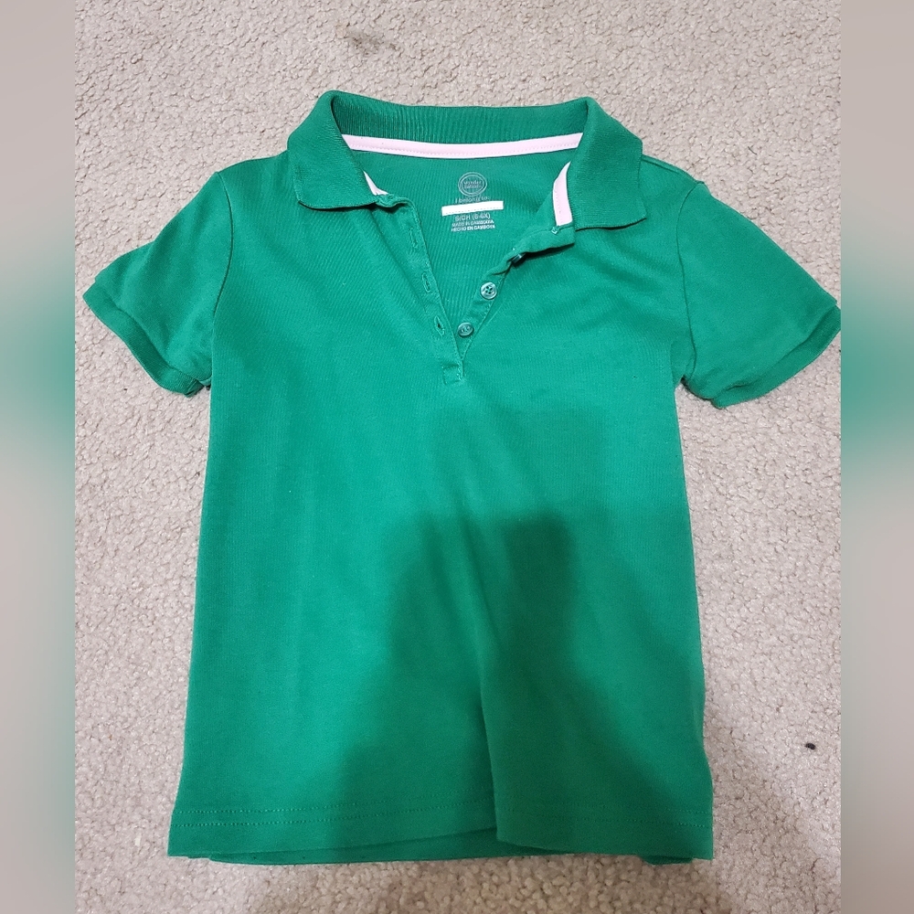 Wonder Nation Girls Uniform Polo